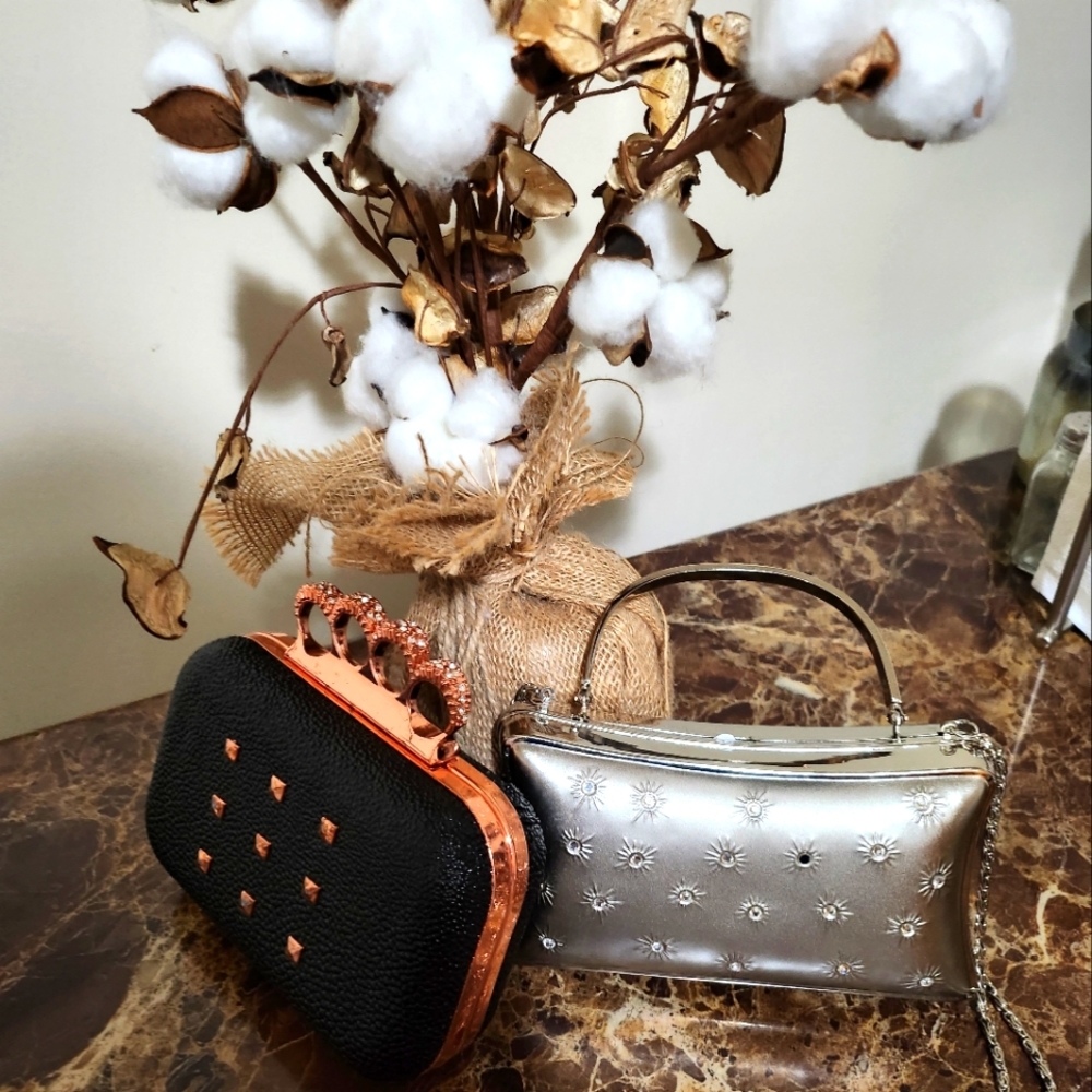 GUC 2 Hard Jewel Design Handbag Bundle